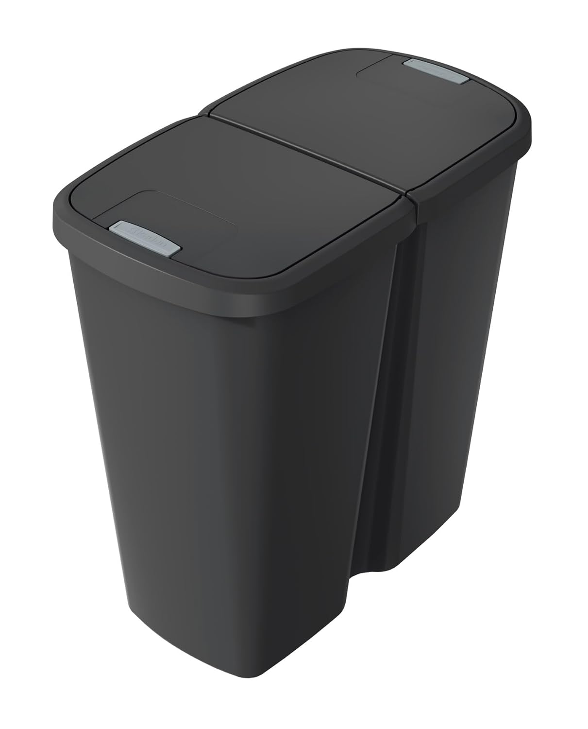 Duo Abfalleimer, schwarz / schwarz