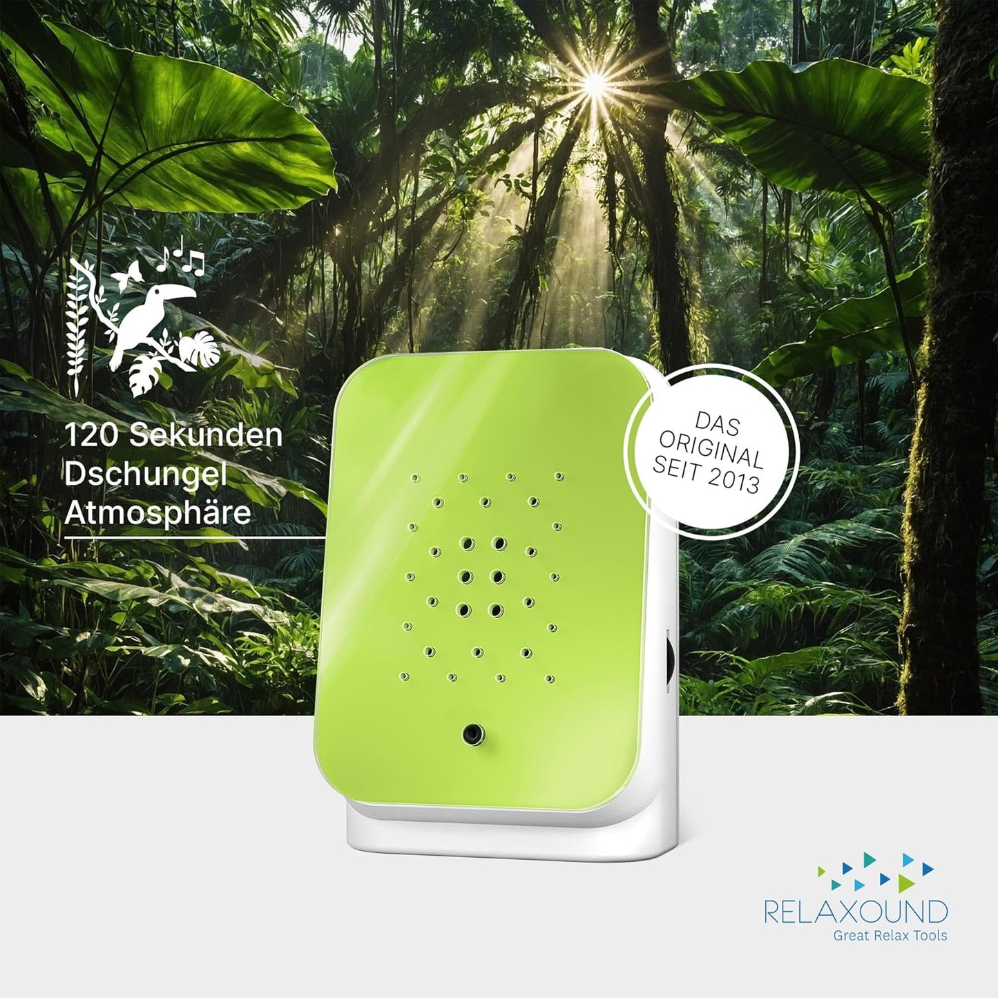Soundbox mit Dschungelgeräuschen, Lush