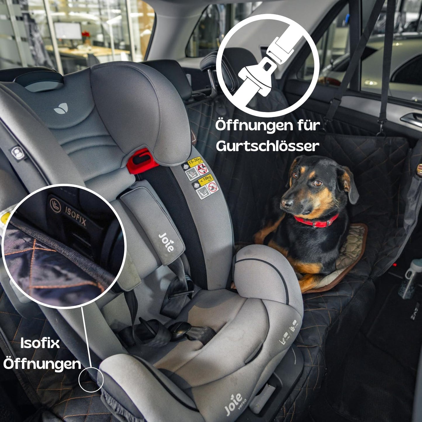 Wasserabweisende Hundeautodecke inkl. Kühldecke