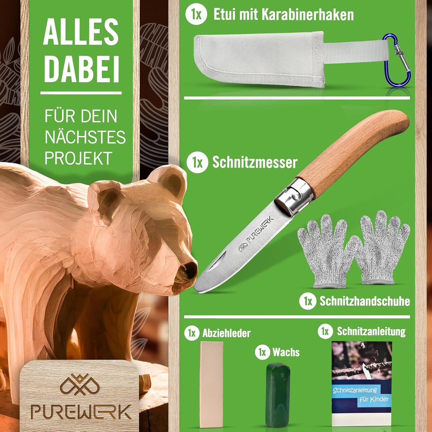 Schnitzmesser-Set für Kinder