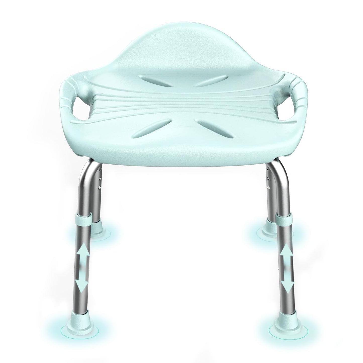 Höhenverstellbarer Duschhocker, Green Wide 48.6cm