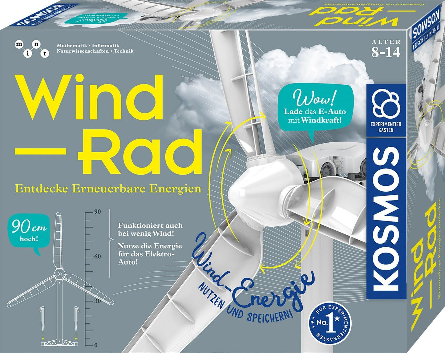 Windrad-Experimentierkasten mit Mini E-Auto, Edition 2025