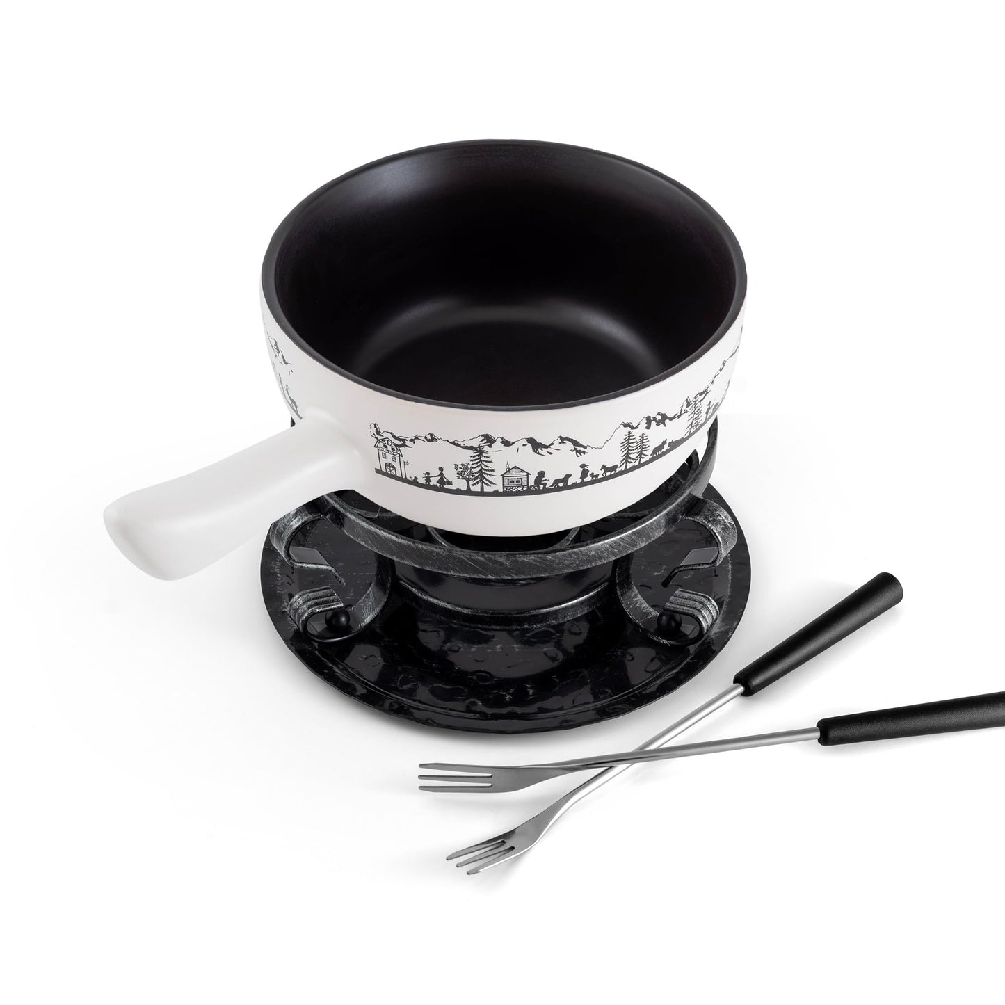 Fondue-Set Heidi, Weiss