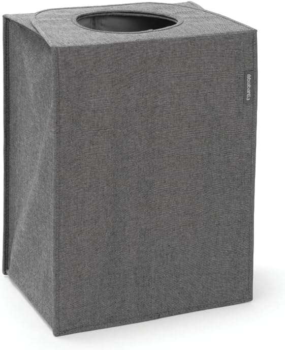 Wäschebox, 55L, Rechteckig, Pepper Black