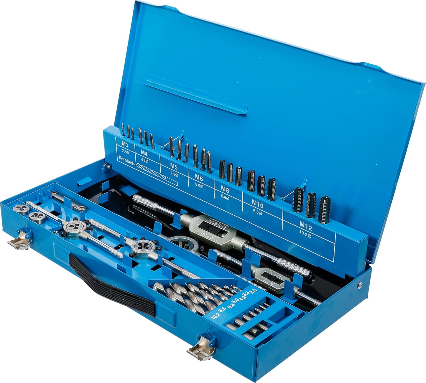 Gewindeschneid-Satz M3 - M12 44-tlg., 44-tlg. | HSS-G-Stahl