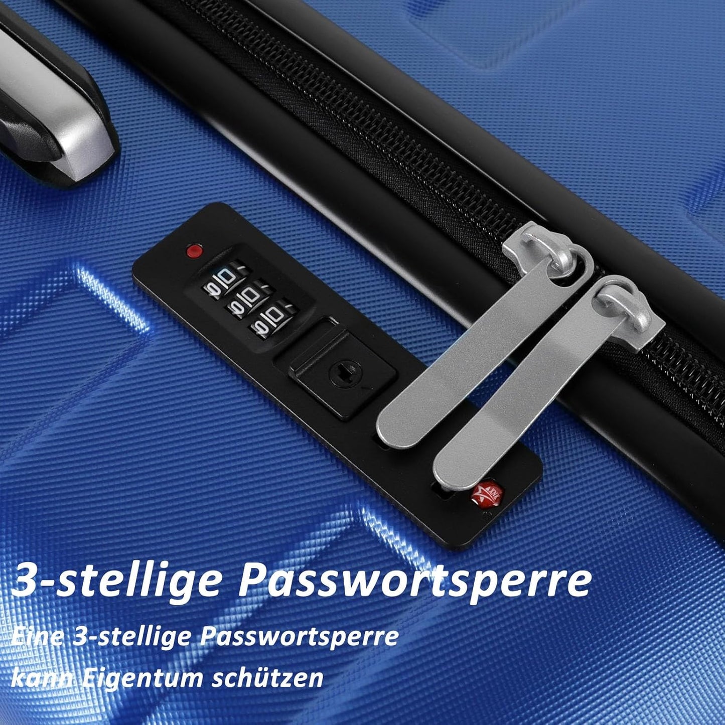 Hartschalenkoffer, Himmelblau|L (24 Zoll)