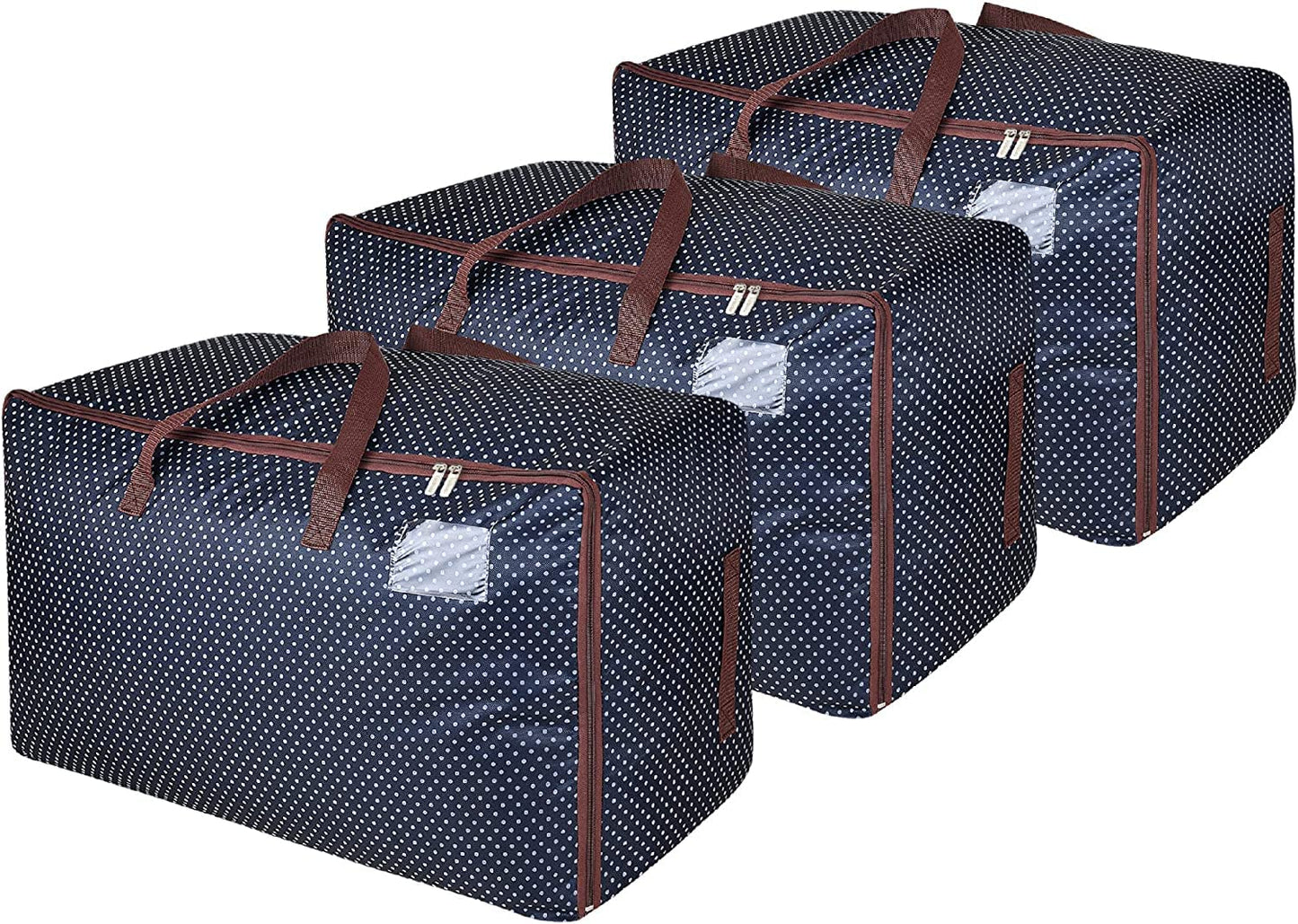 Faltbarer Kleidersack (3er-Set, 105L), Blau 3 x 105L