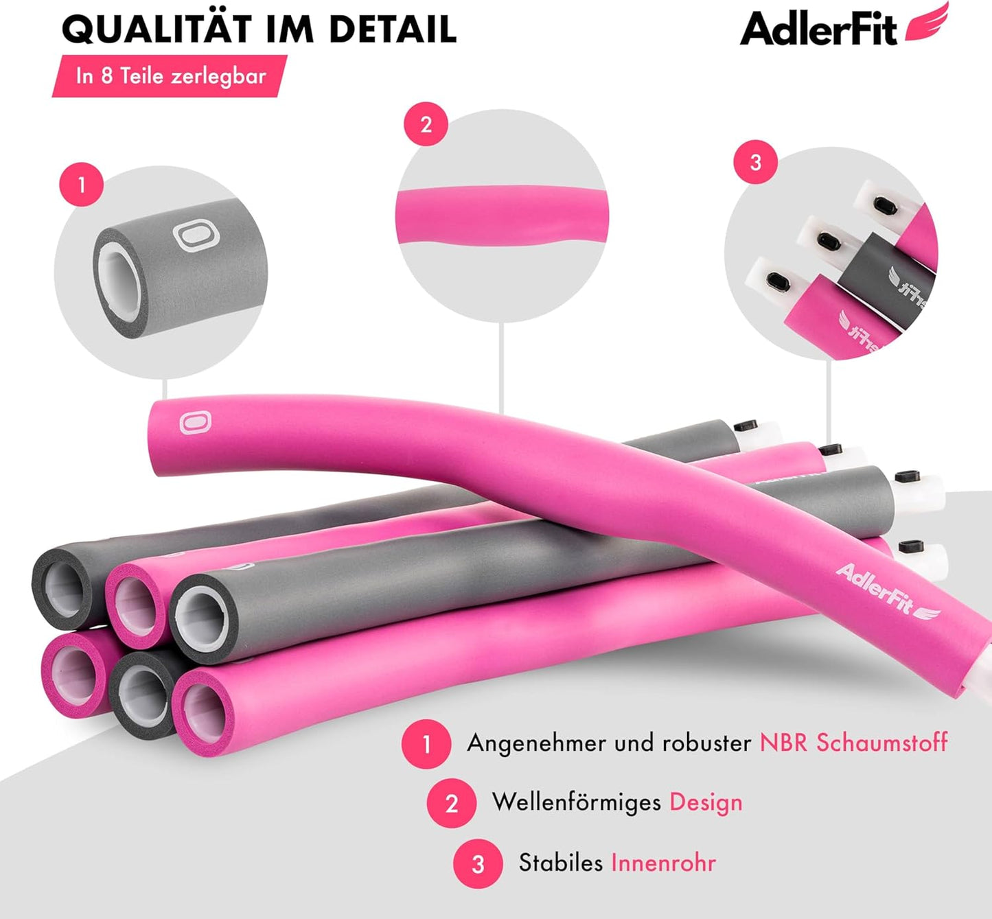 Hula Hoop Reifen mit Stecksystem
