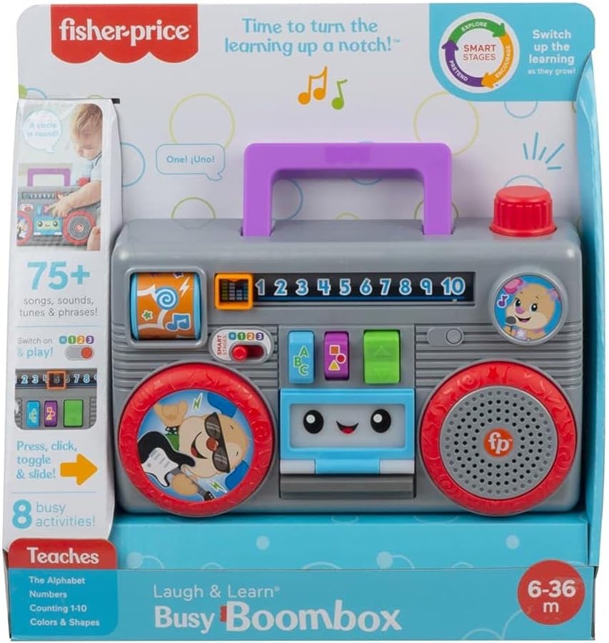 Retro-inspiriertes Lernspielzeug Boombox GYC18, Englisch