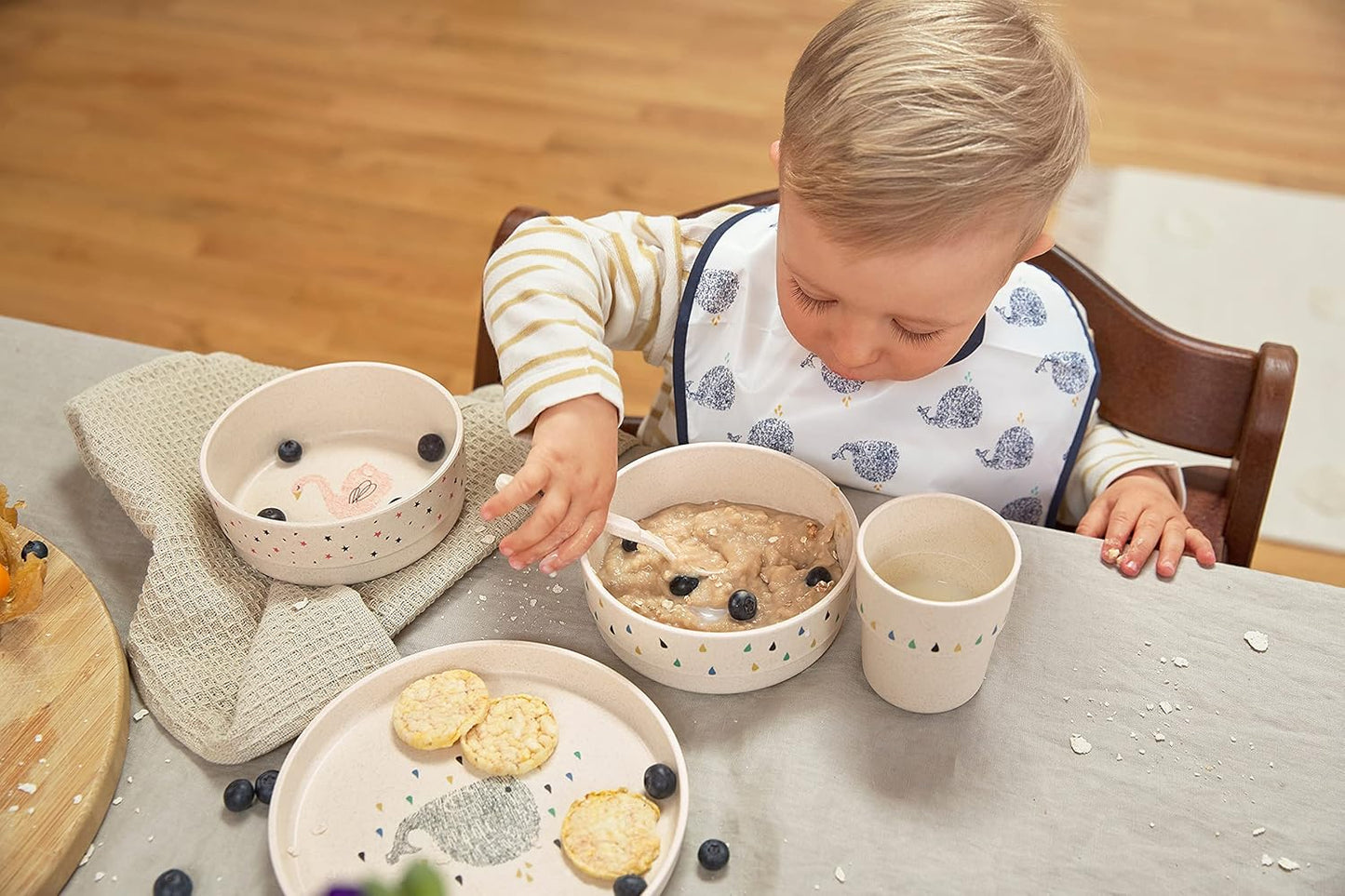 Kindergeschirr Set, Little Water Whale