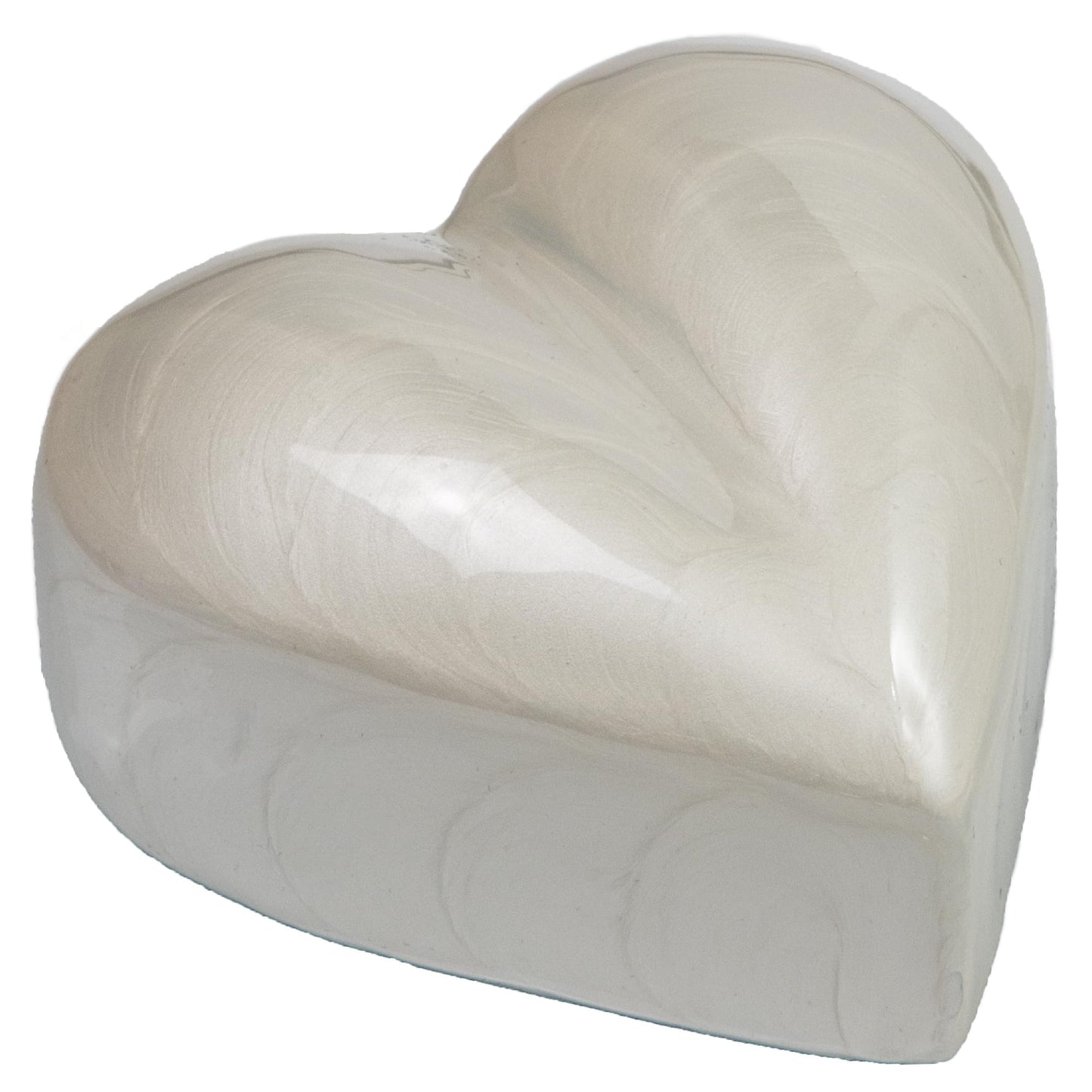 RHM01-03 Urne im Herz-Design, White 3"