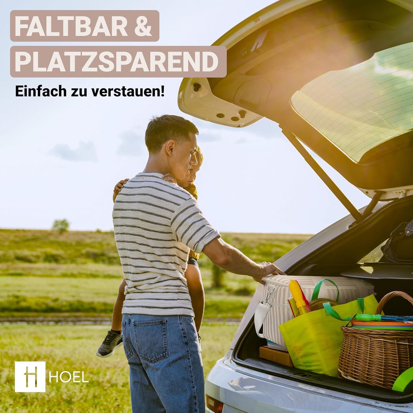 Faltbare Kühltasche, 20L Beige