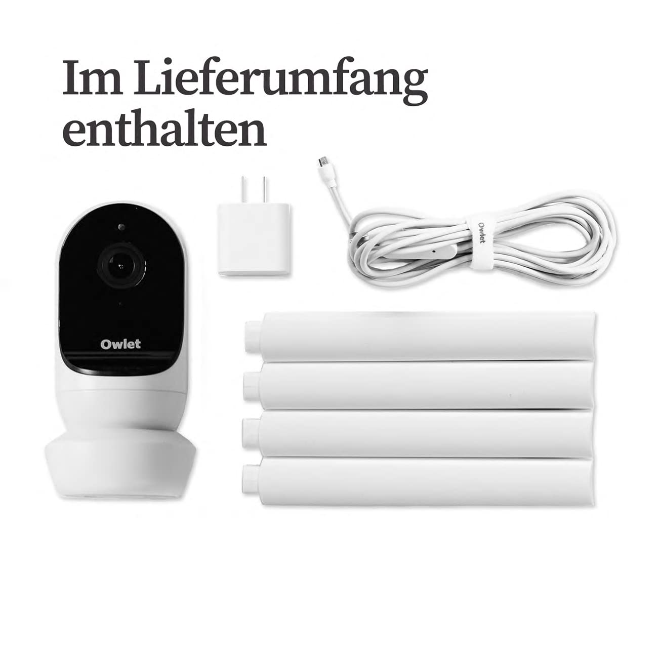 Cam 2 Babyphone mit Videofunktion und App-Steuerung, Weiss