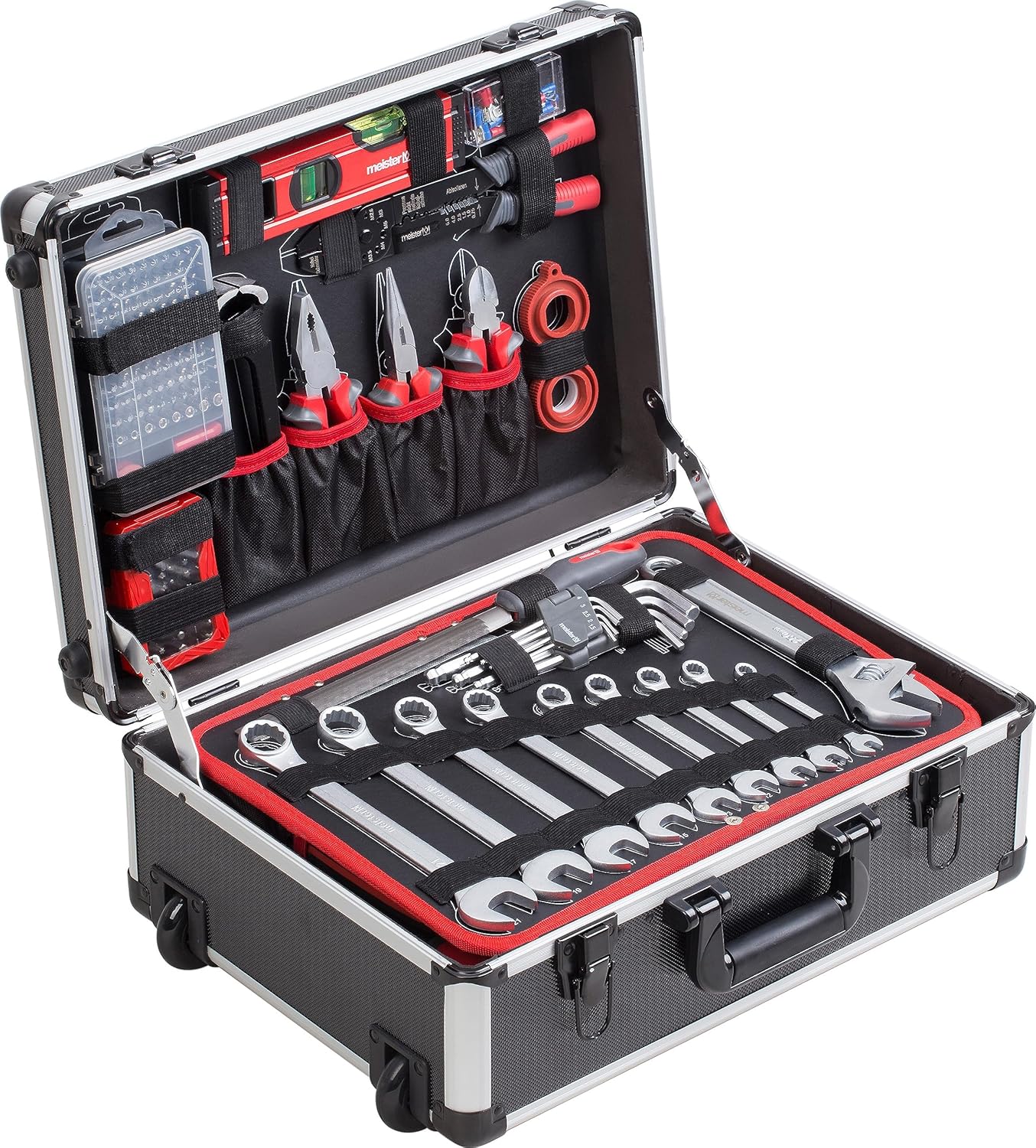 Werkzeugtrolley mit 230-teiligem Werkzeug-Set, 230 Teile