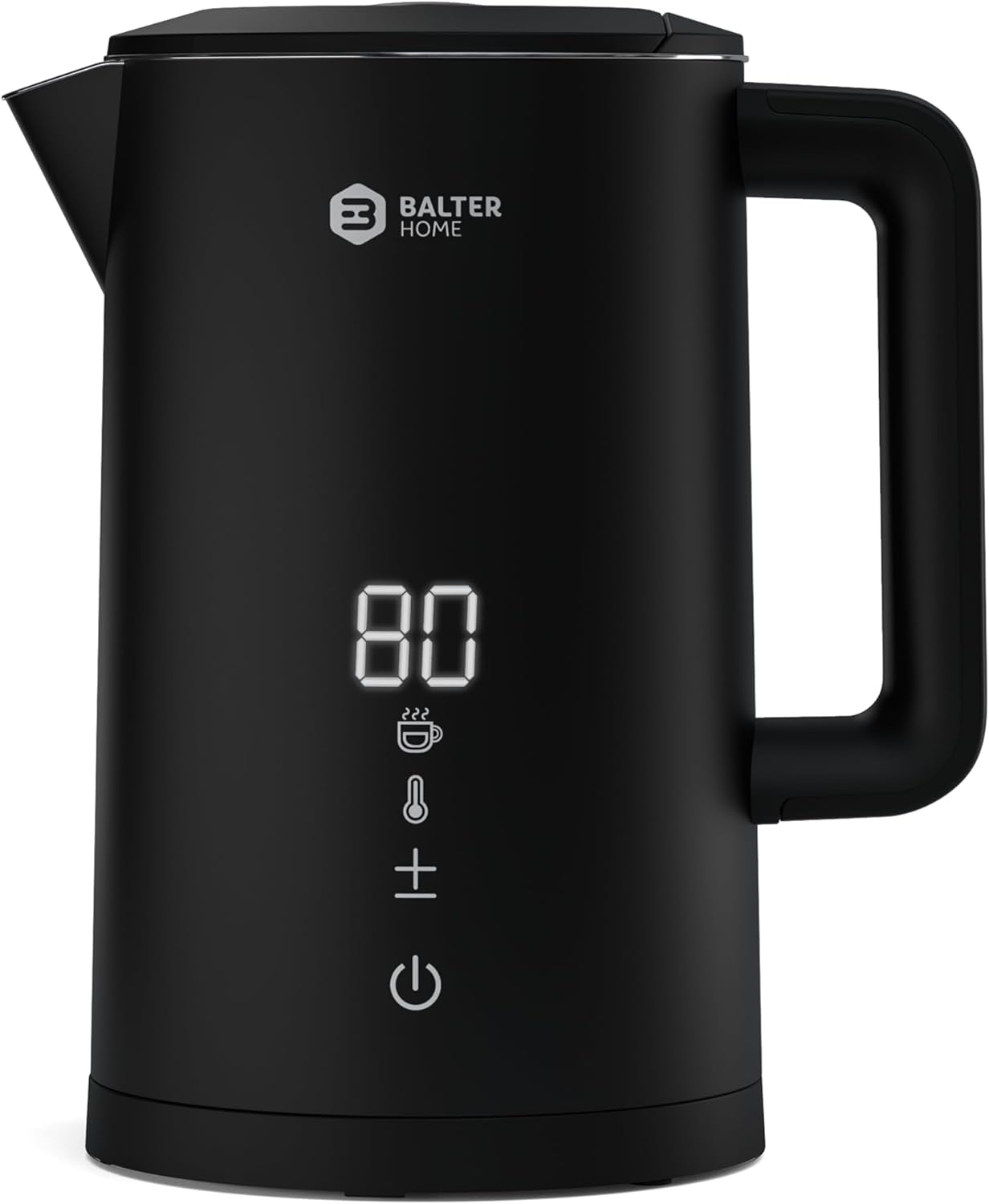 Wasserkocher mit Temperatureinstellung, A. Black, 5 Stufen, Lcd