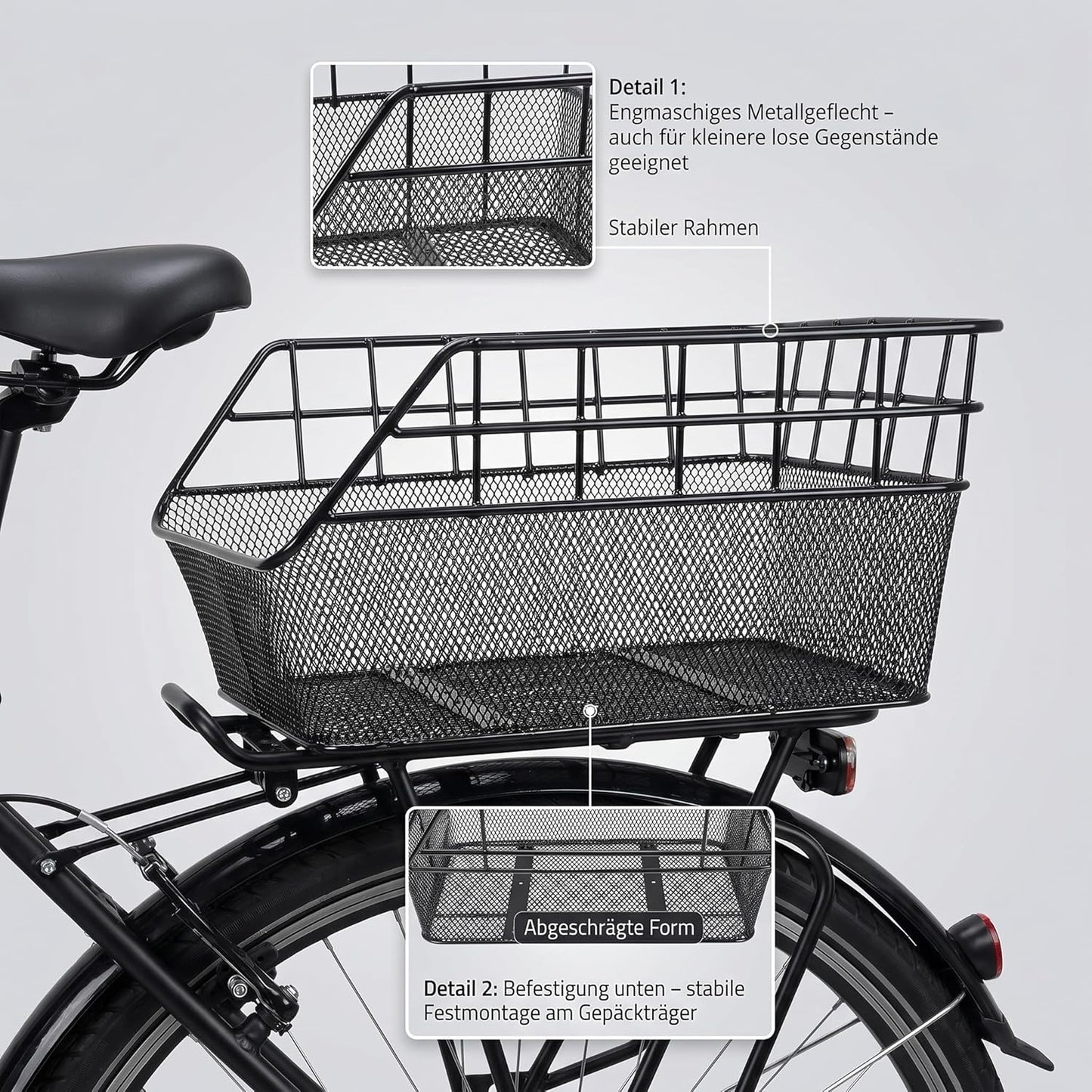 XXL-Velokorb für Gepäckträger