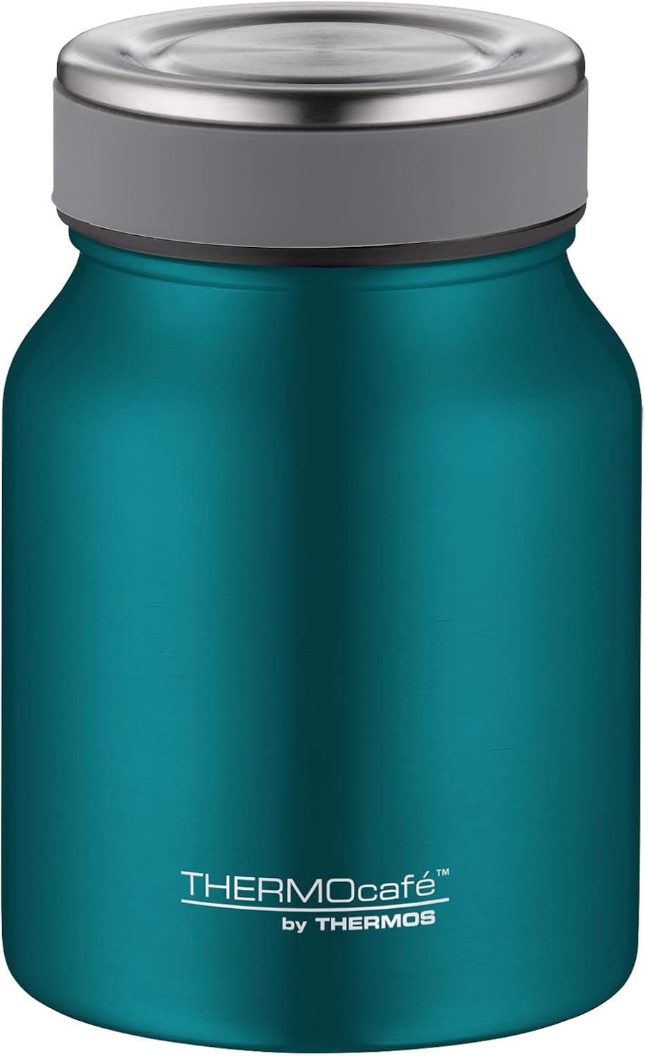Doppelwandiger Thermobehälter, Teal Mat 500 ml ohne Löffel