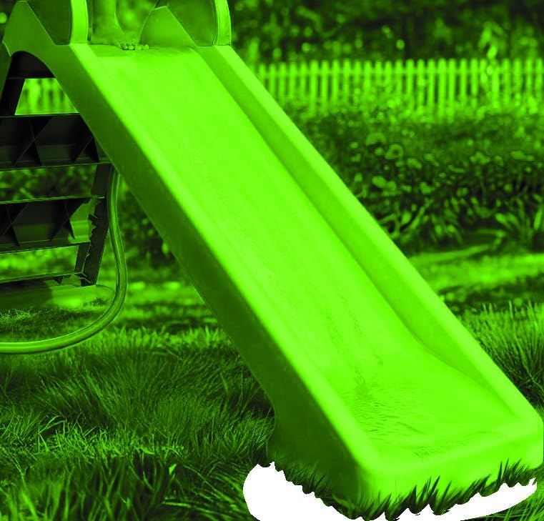 Kinderrutsche für Innen- und Aussenbereich, 72 cm Grün & Blau
