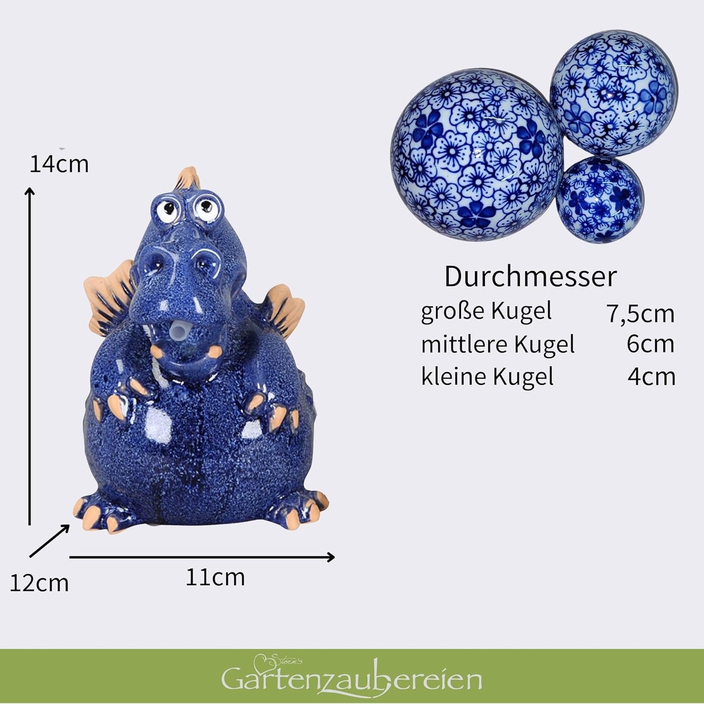 Miniteich Set mit Wasserspeier und Pumpe