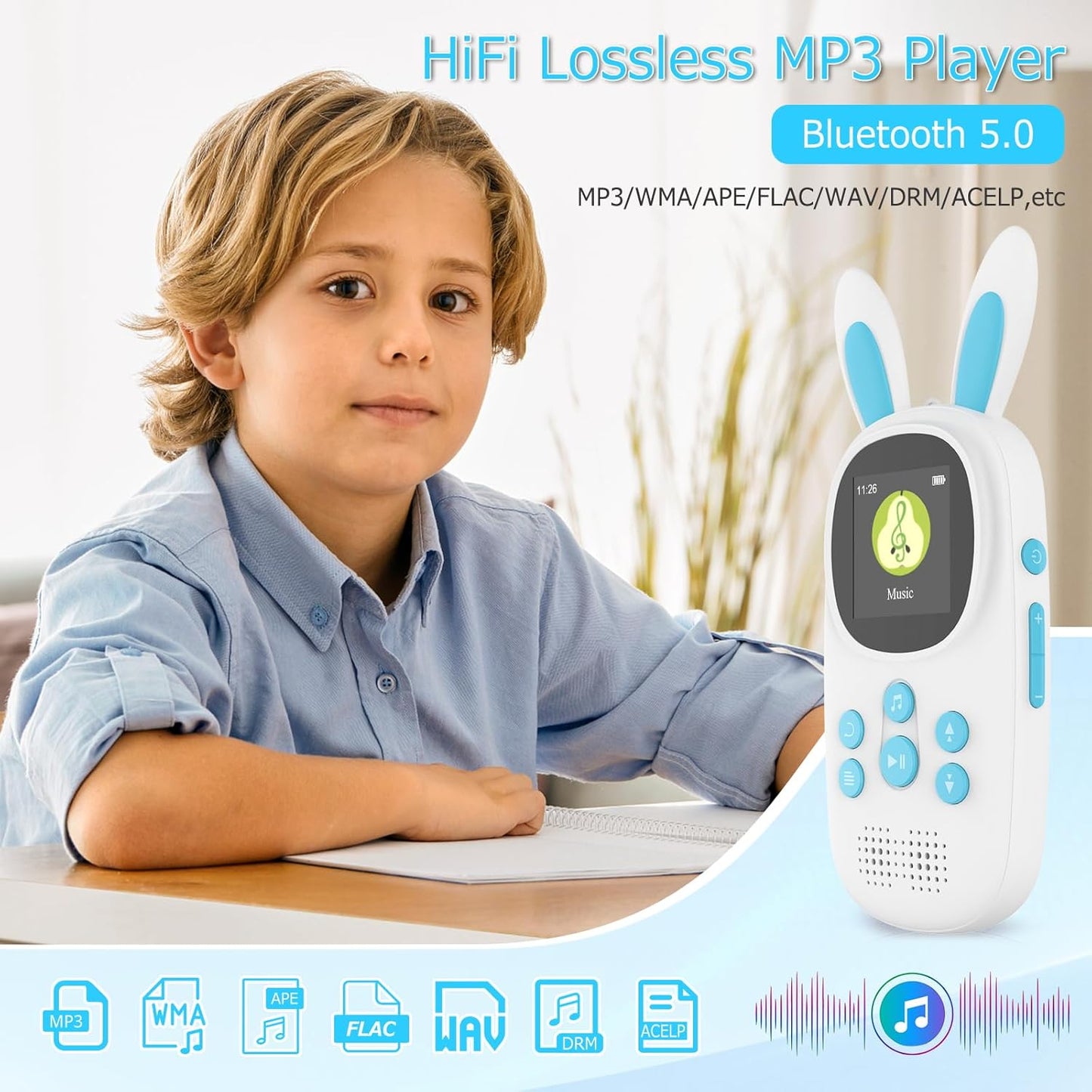 MP3 Player für Kinder, Blau