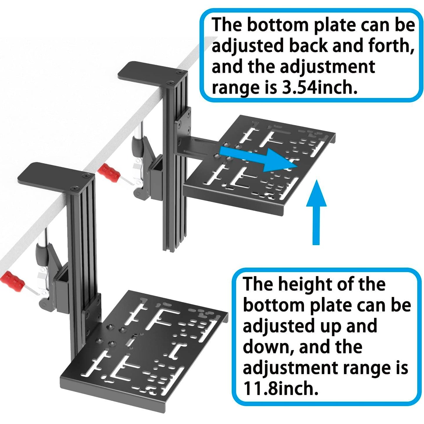 Schreibtischhalterung für Racing Sim Shifter und Handbremse