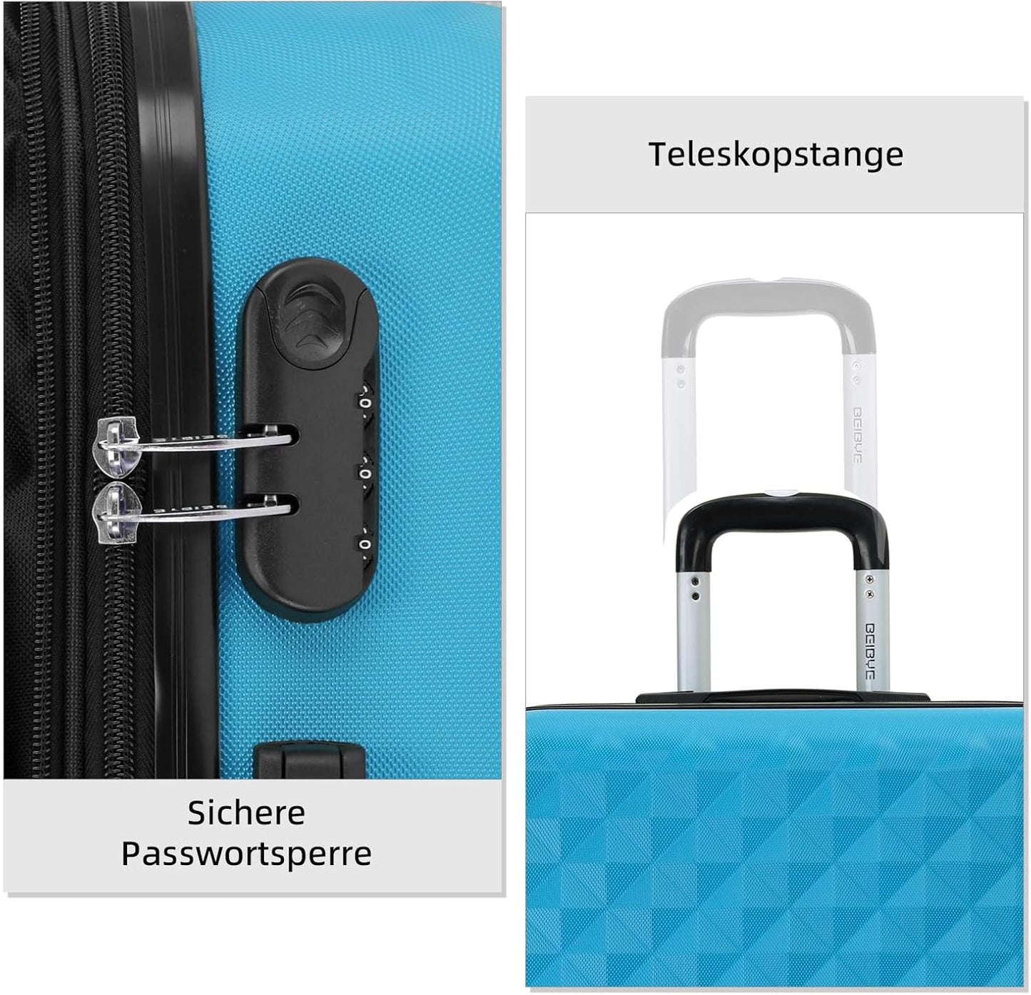 Hartschalen-Trolley, Türkis M