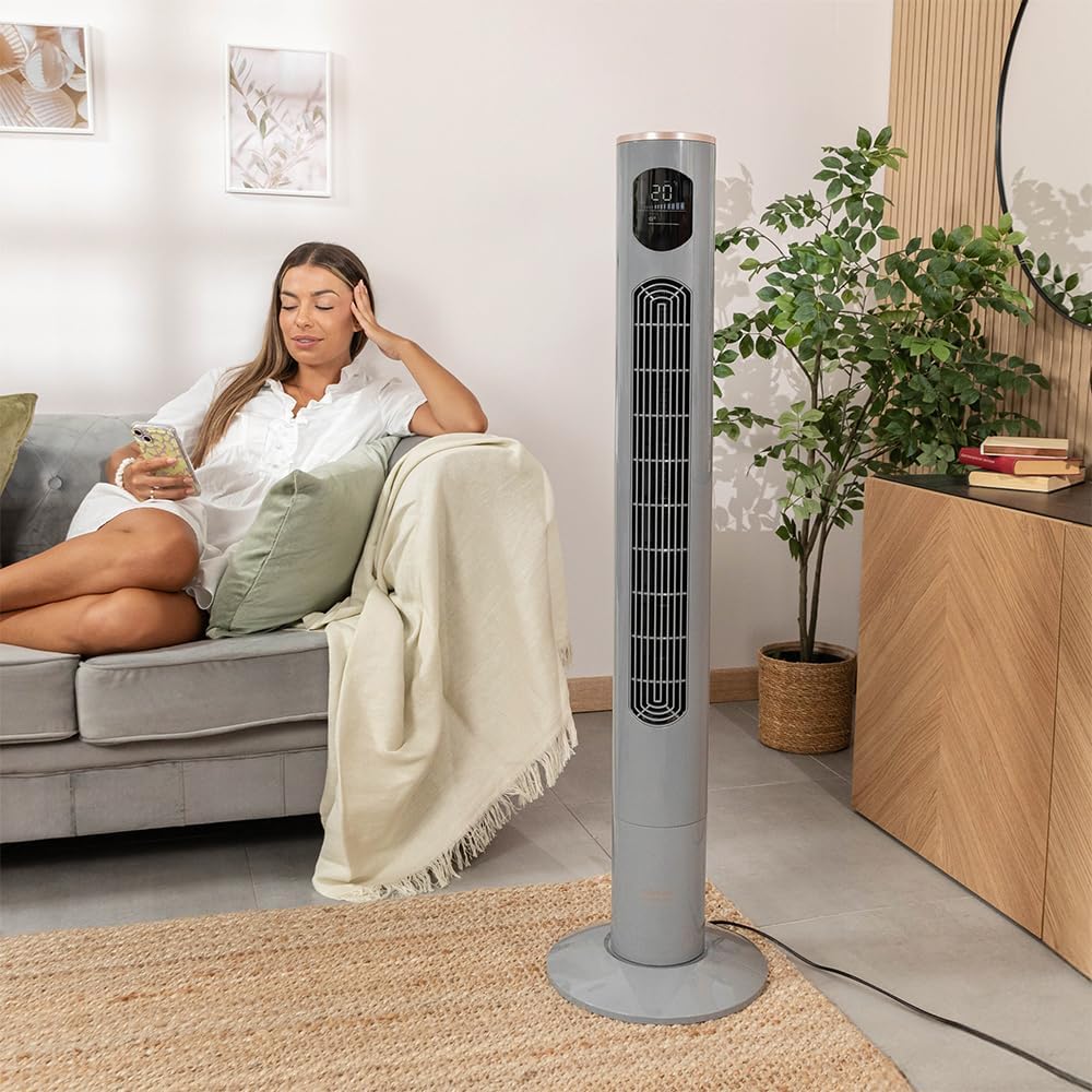 Turmventilator EnergySilence 9090 Skyline Smart, Höhe 46" Schwarz