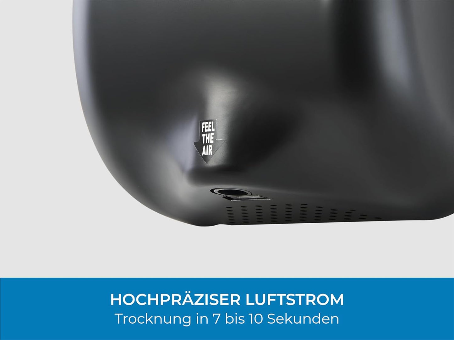 Hochgeschwindigkeits-Händetrockner, Schwarz