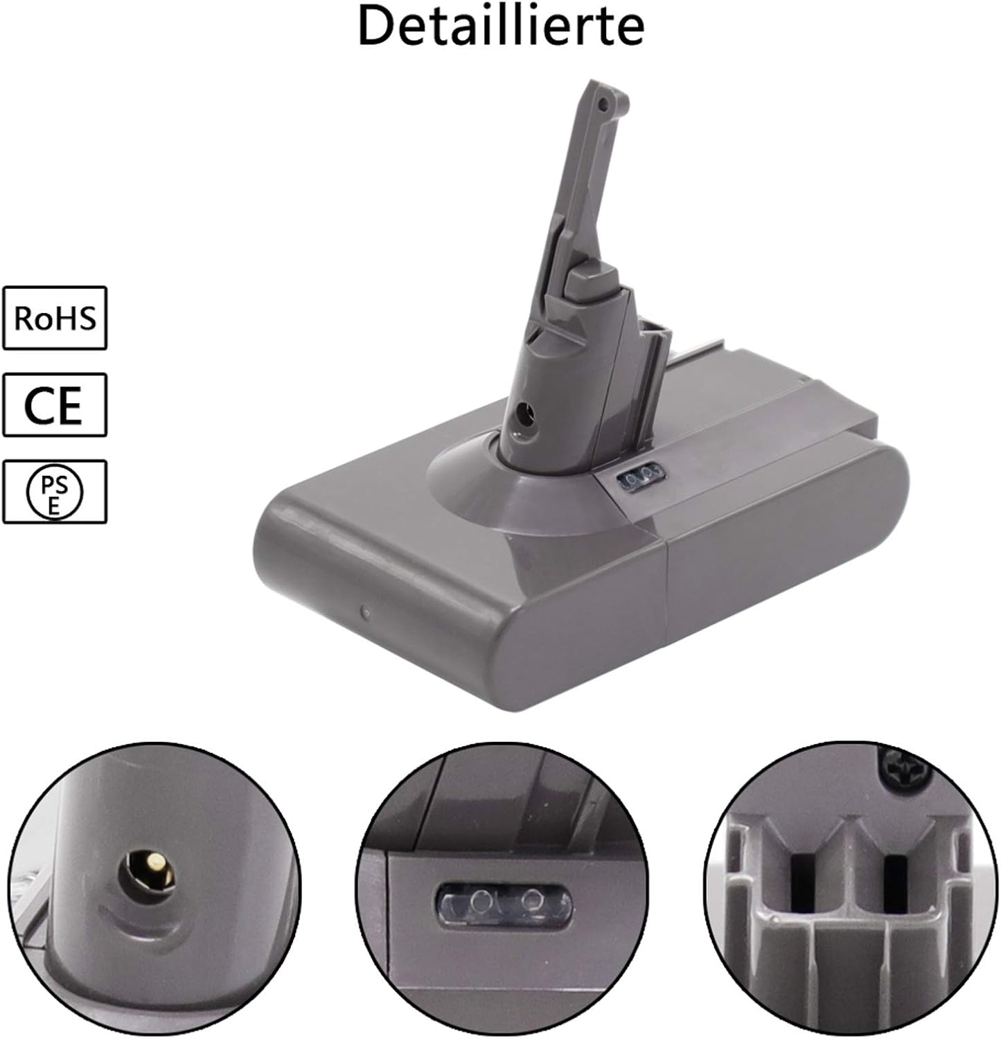 Ersatzakku für Dyson V8