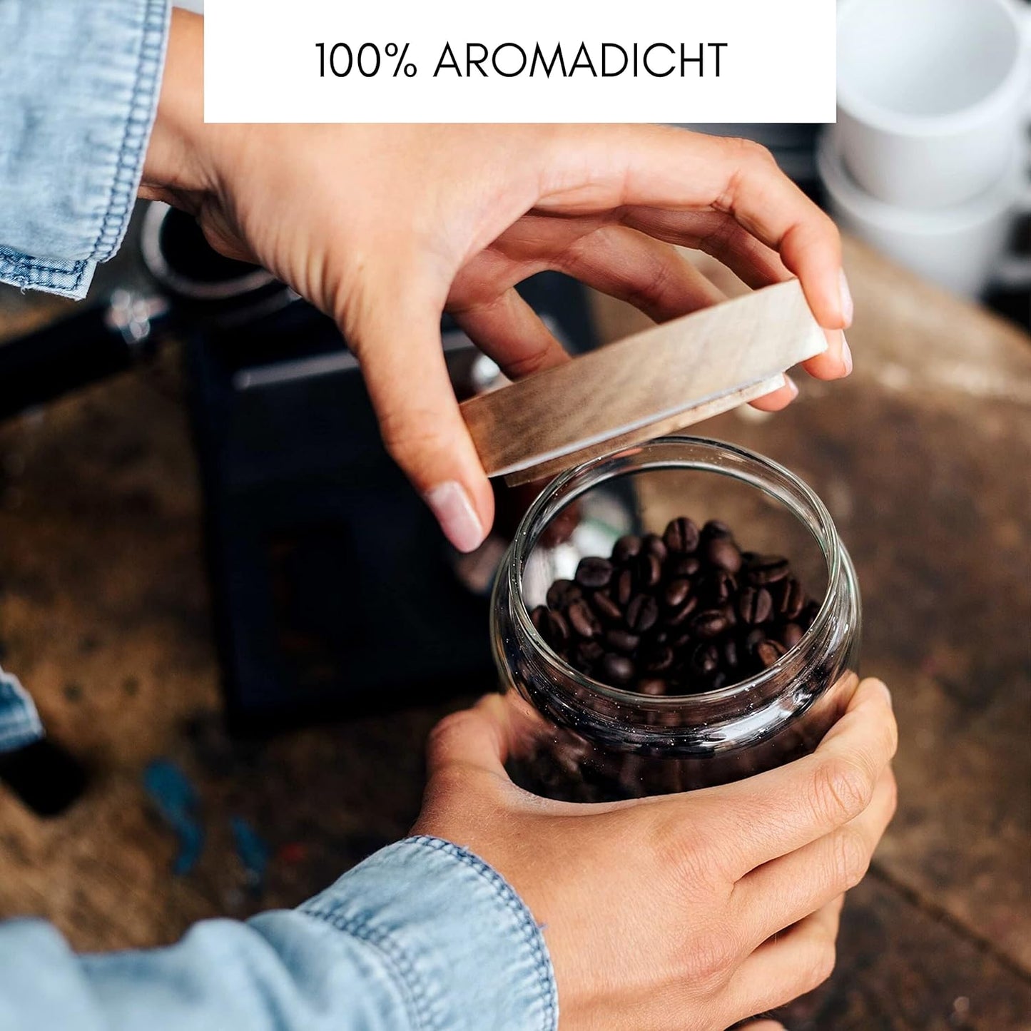 3er-Set Vorratsgläser, 3x 1000ml