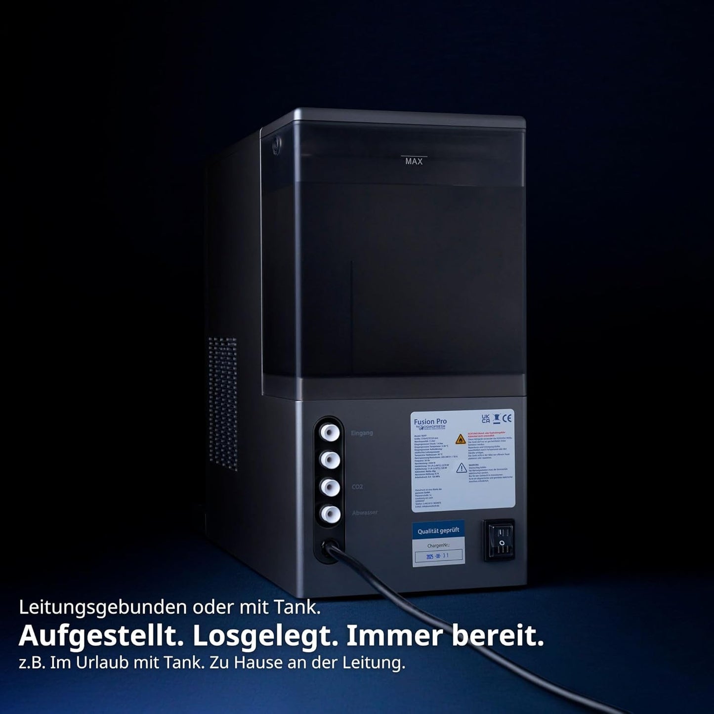 Fusion Pro Auftisch Osmoseanlage mit Wassersprudler