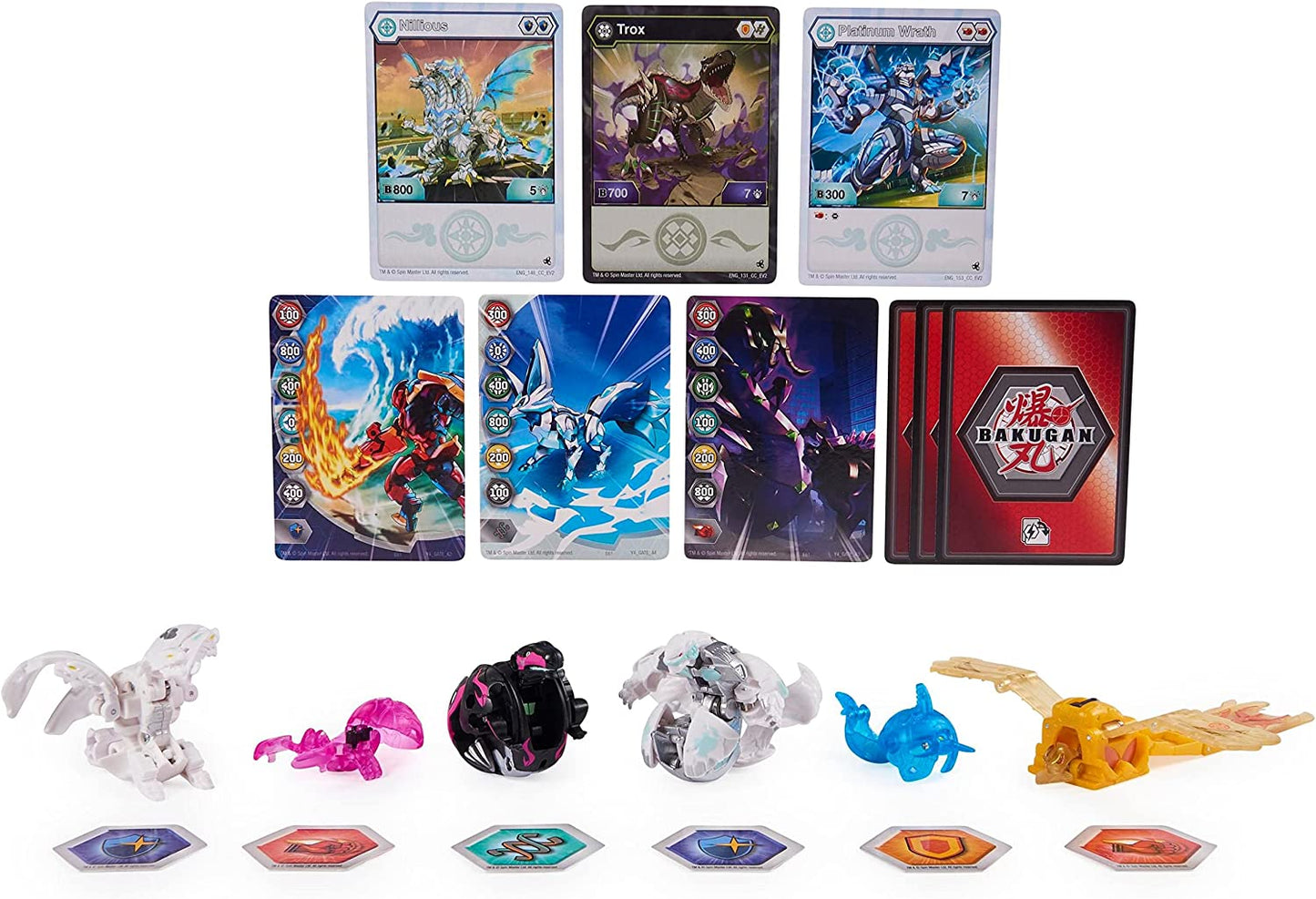 Bakugan Evolutions Battle Strike 6er-Pack, Geschicklichkeitsspiel, Mehrfarbig