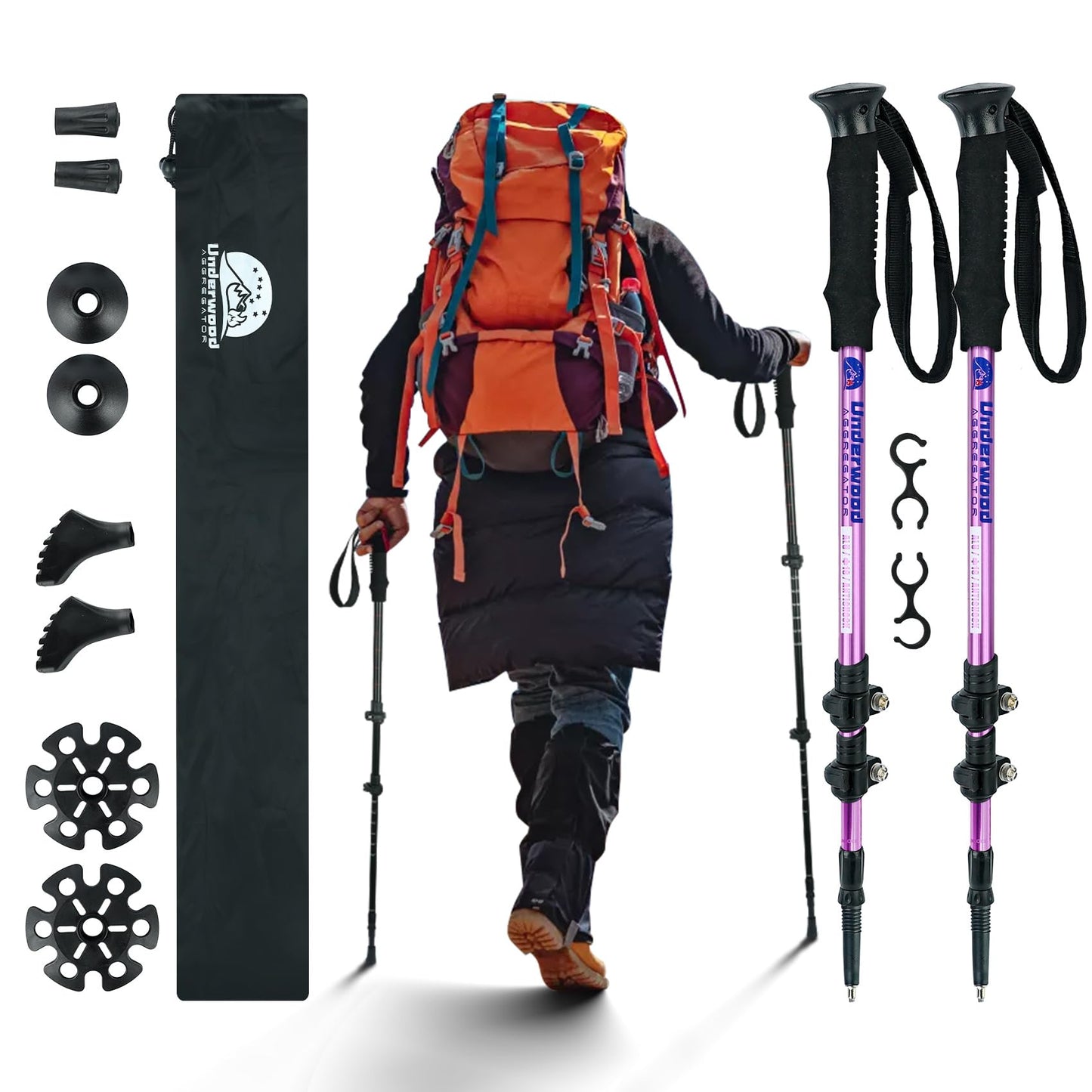 Wanderstöcke für Trekking, Violett