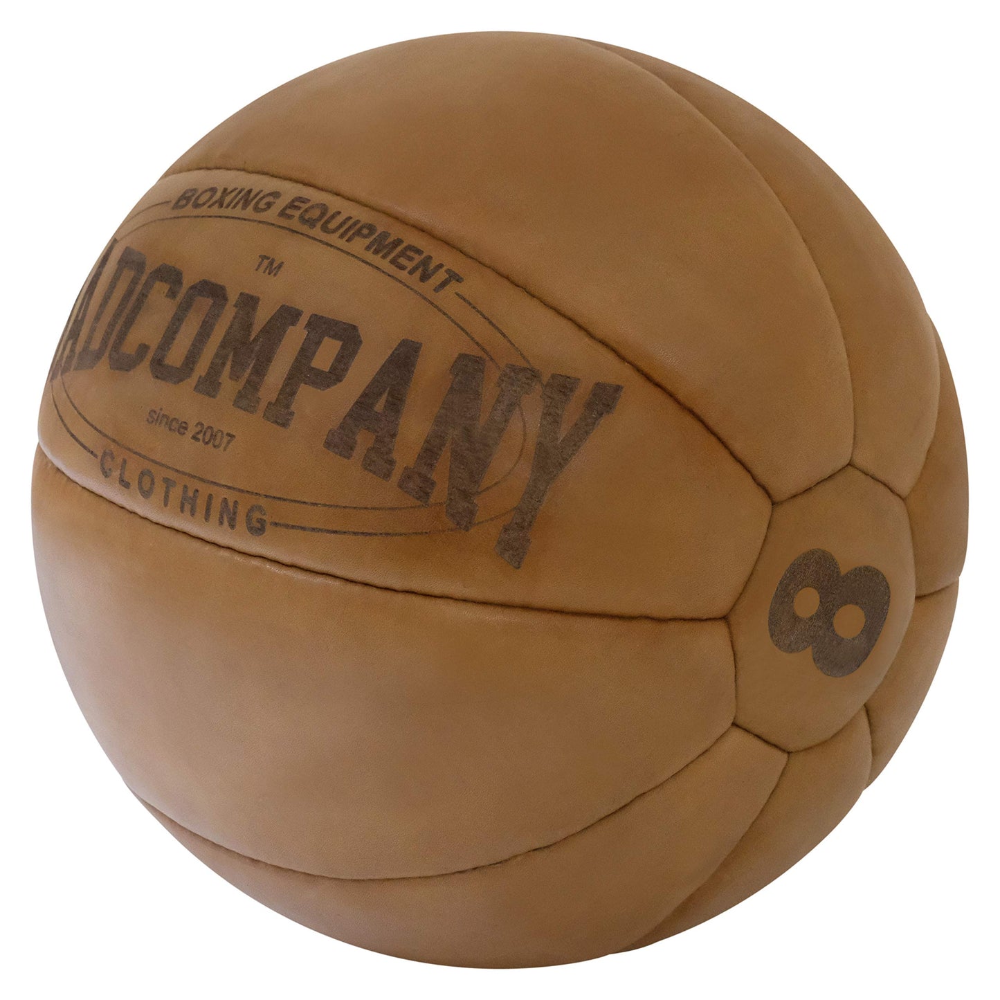 Vintage Medizinball, 8 kg Braun