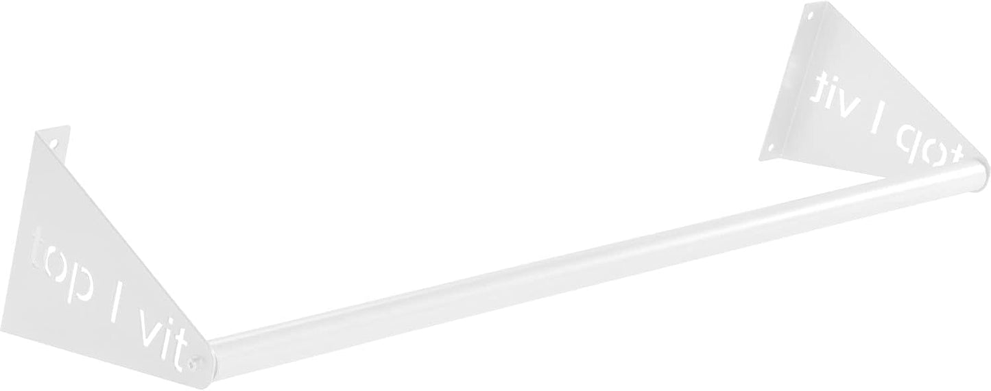 Mattenwandhalter für Gymnastikmatten (135 cm), Weiss 135 cm