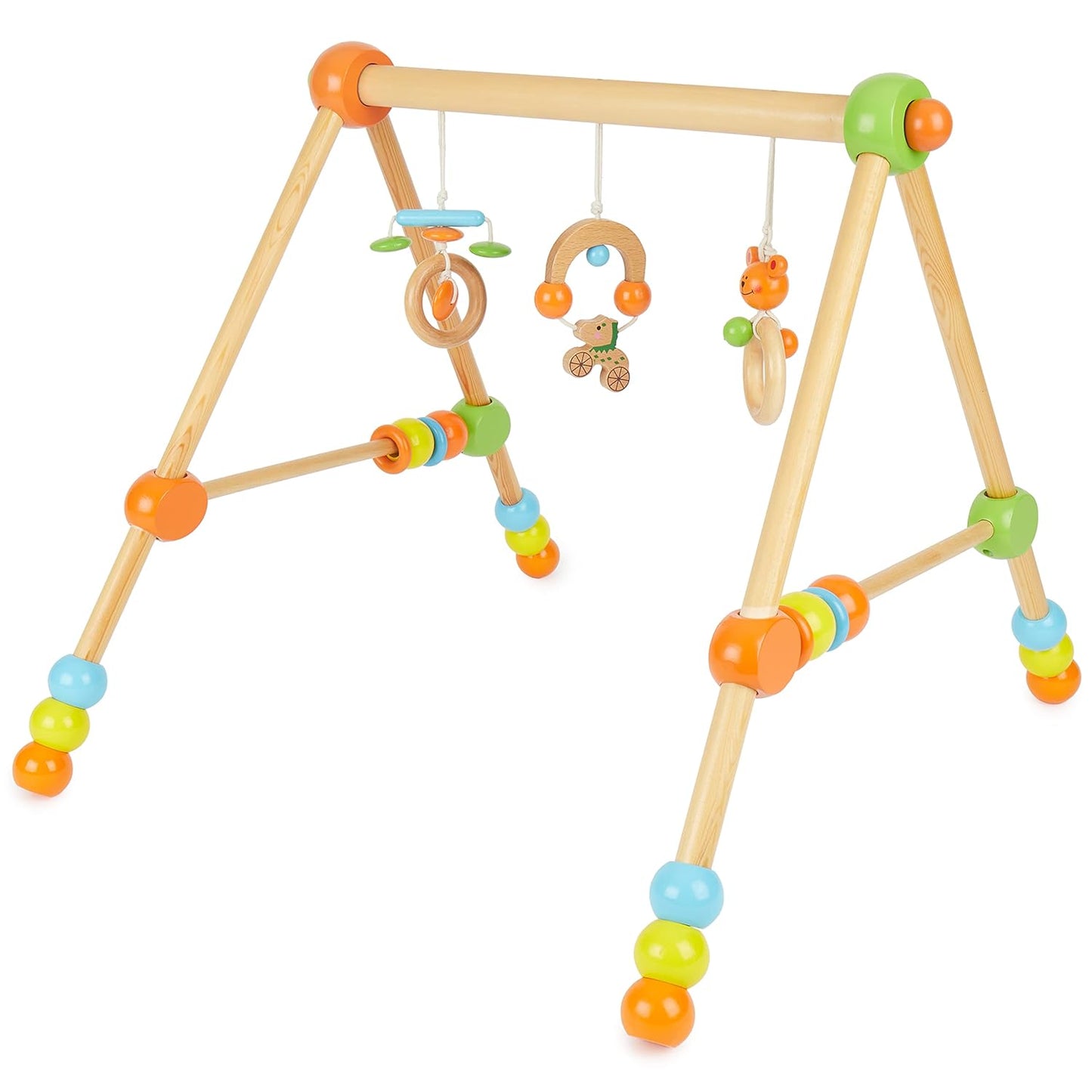 Höhenverstellbares Spieltrapez, Orange/Grün Single