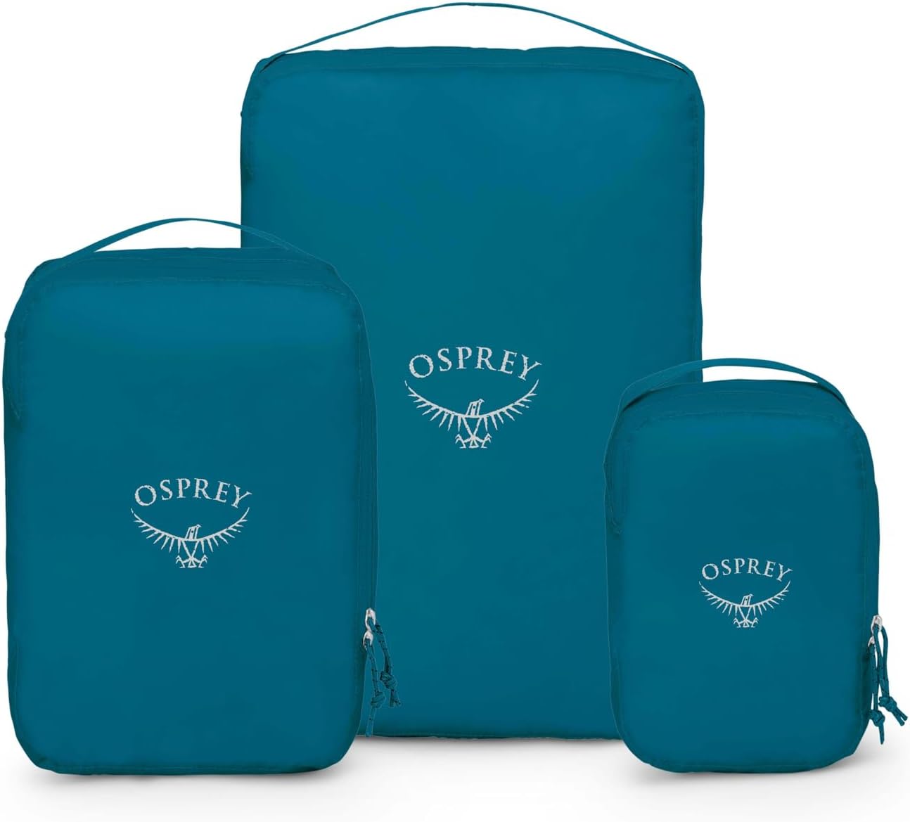 Ultraleichtes Packwürfel-Set, Waterfront Blue Set - Fassungsvermögen 15L