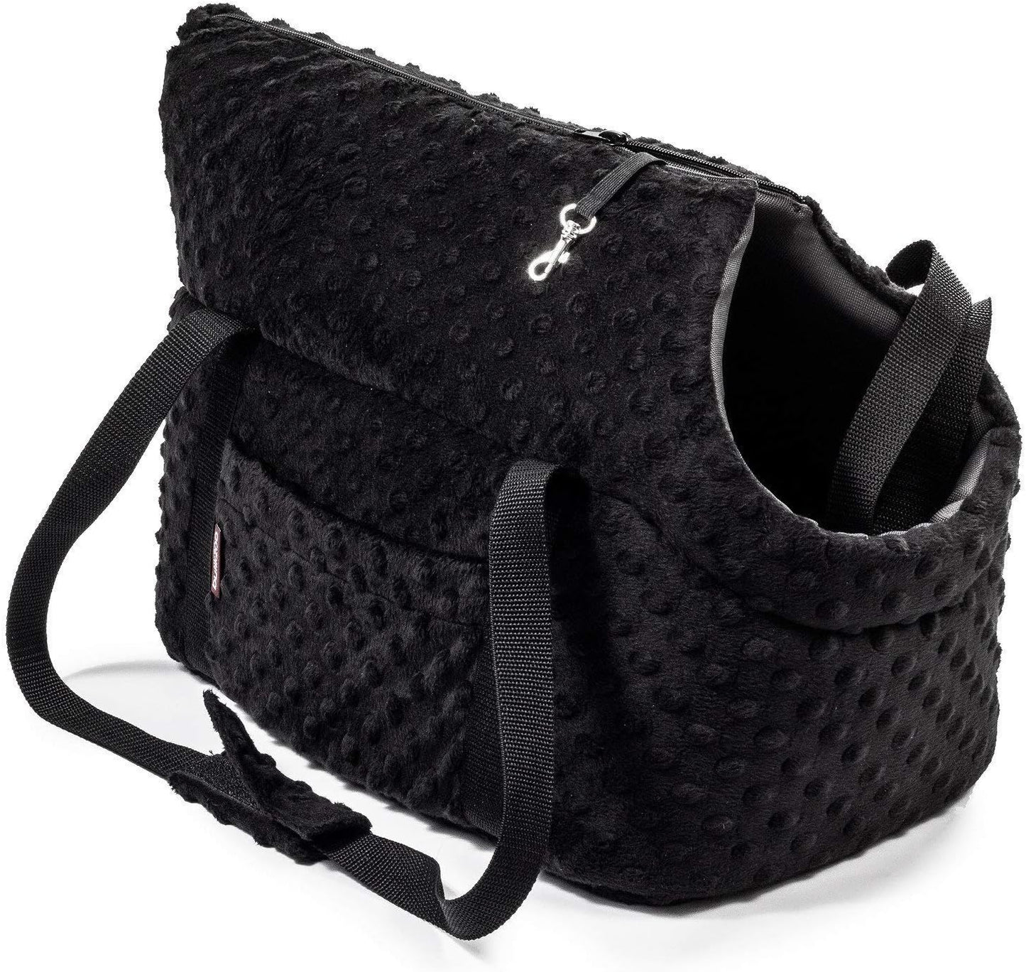 Tragetasche für Haustiere, L 42 x B 29 x H 33 cm|Schwarz (Minky)