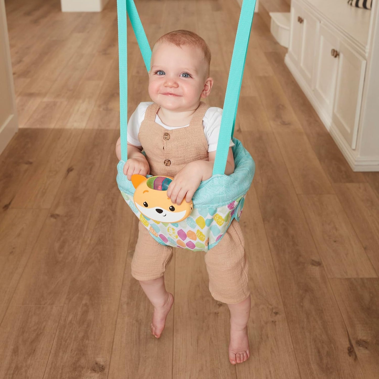 2-in-1 Türschaukel mit Musik & Lichtern für Babys