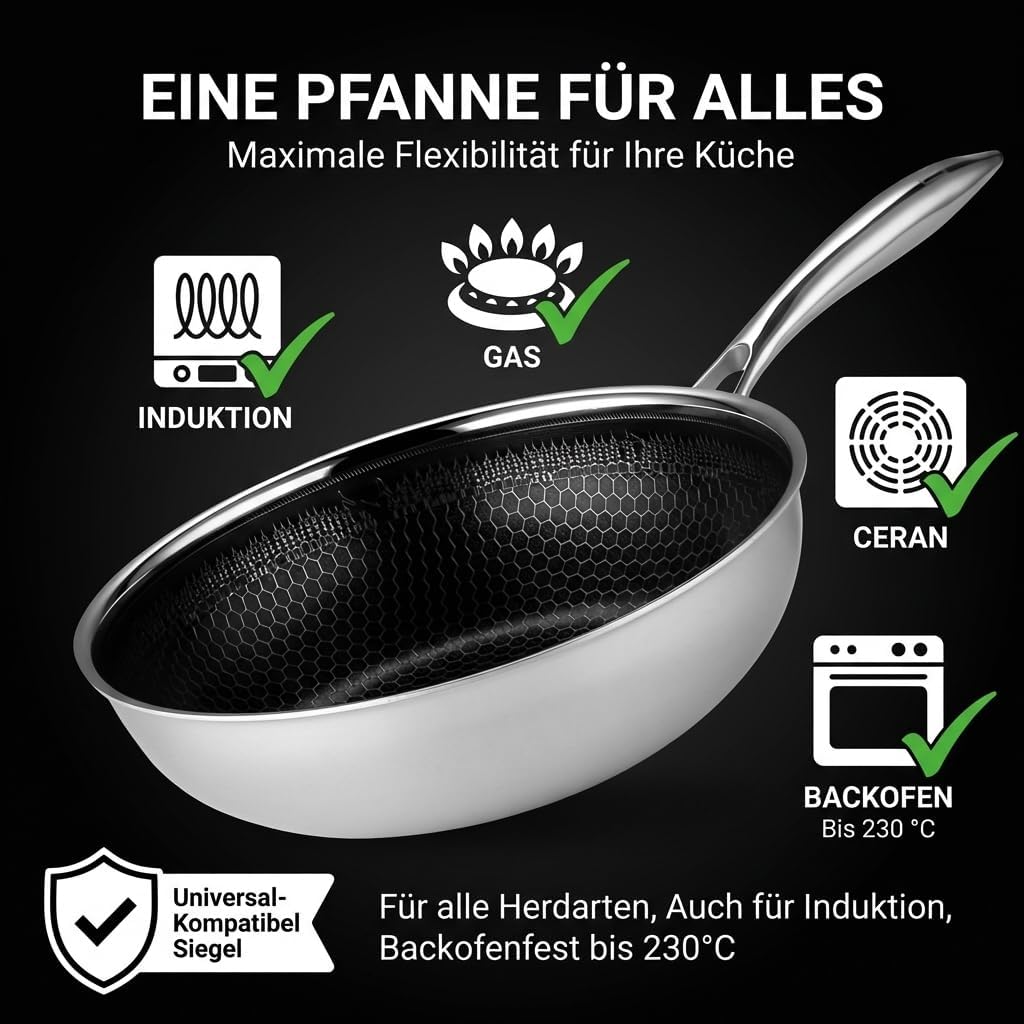 Wokpfanne 28 cm, Black I 28cm