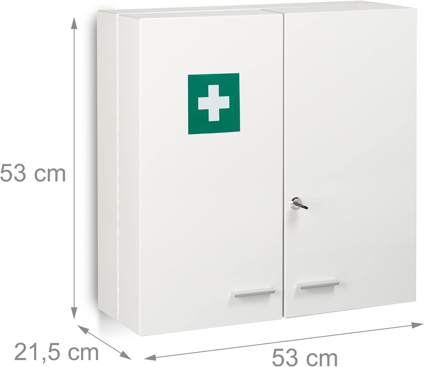Abschliessbarer Medizinschrank mit 11 Fächern