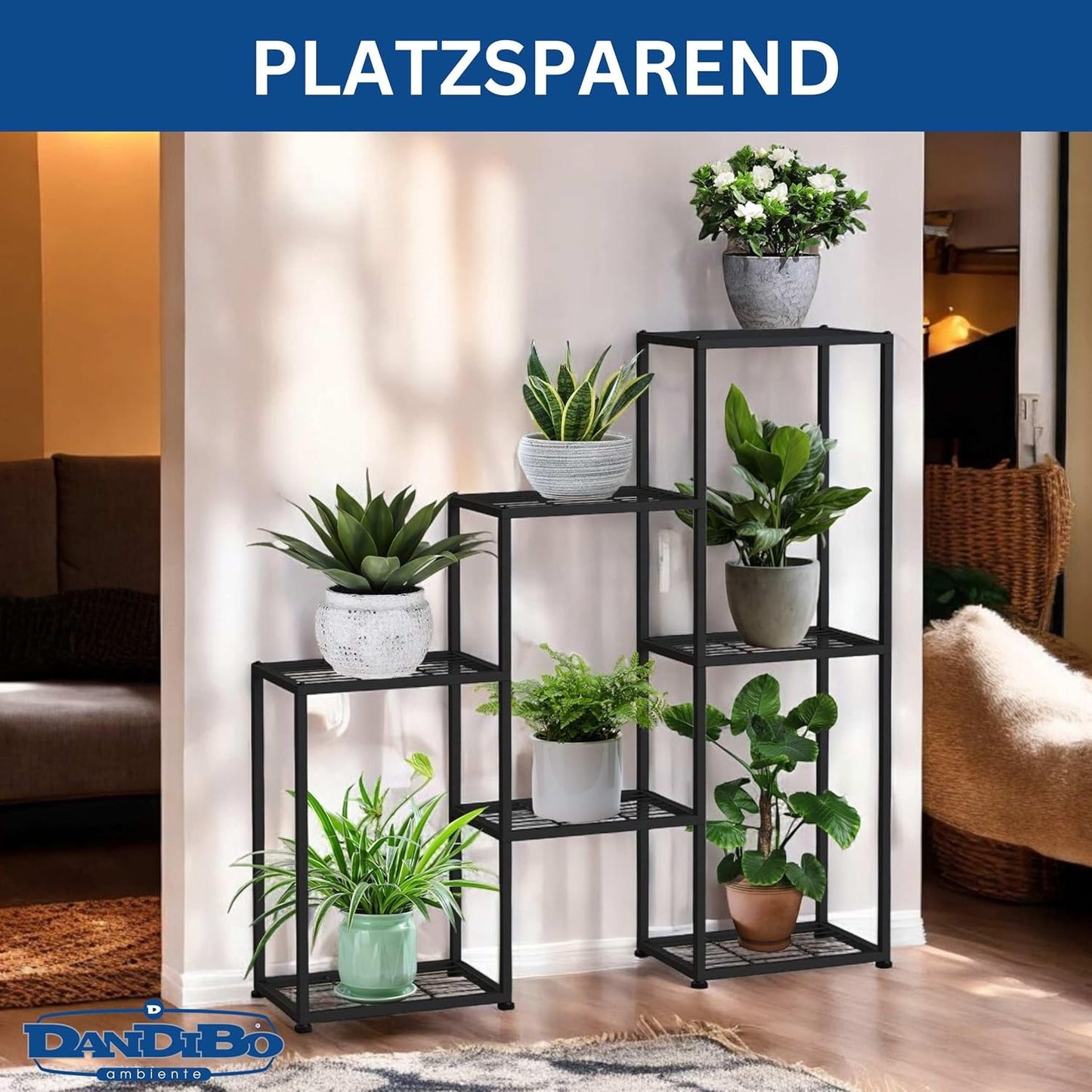 Blumentreppe mit 6 Ebenen