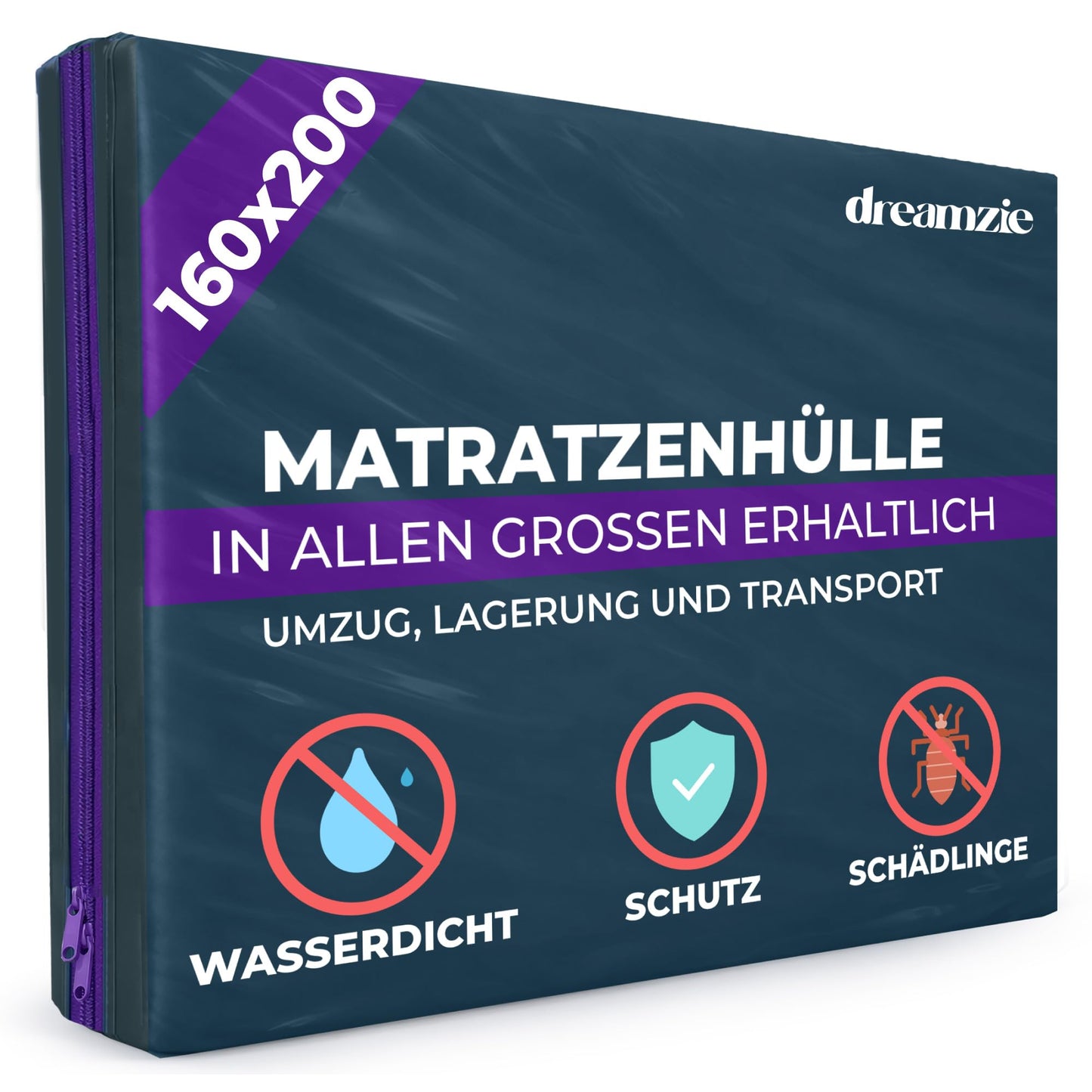Matratzenhülle für Umzug und Aufbewahrung, 160x200 cm, 160 x 200 cm 1er-Pack