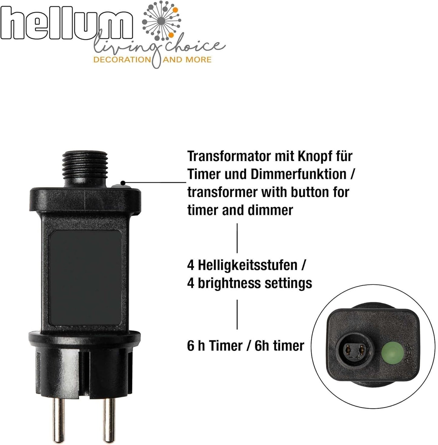 Dimmbarer LED-Ring mit Timer, 1280 LED / 2,1m beleuchtet Lichterbündel Warmweiss