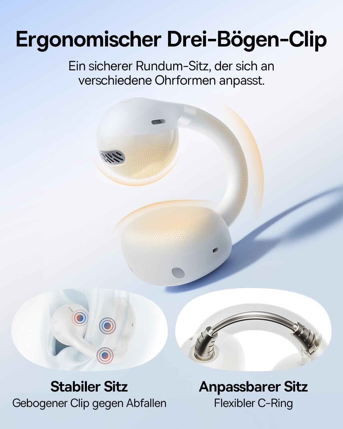 Ohrclip Bass BC1, Weiß