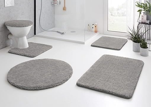 Badteppich Relax, 60x100 cm, Grau 60 x 100 cm (Rechteckig)