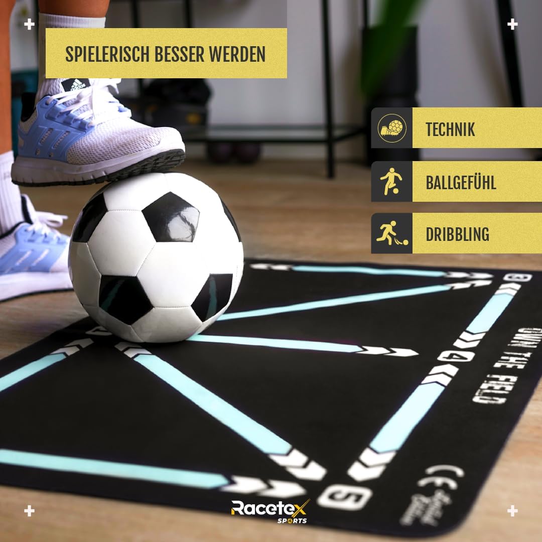 Fussball-Trainingsmatte für Kinder (90x60 cm), Weiß 90x60 (cm)