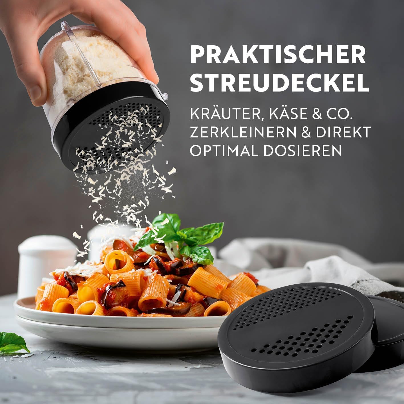Power Pro Mixer für Smoothies, Mr. Magic Power + | 400W | XL-Set Anthrazit | Schwarz