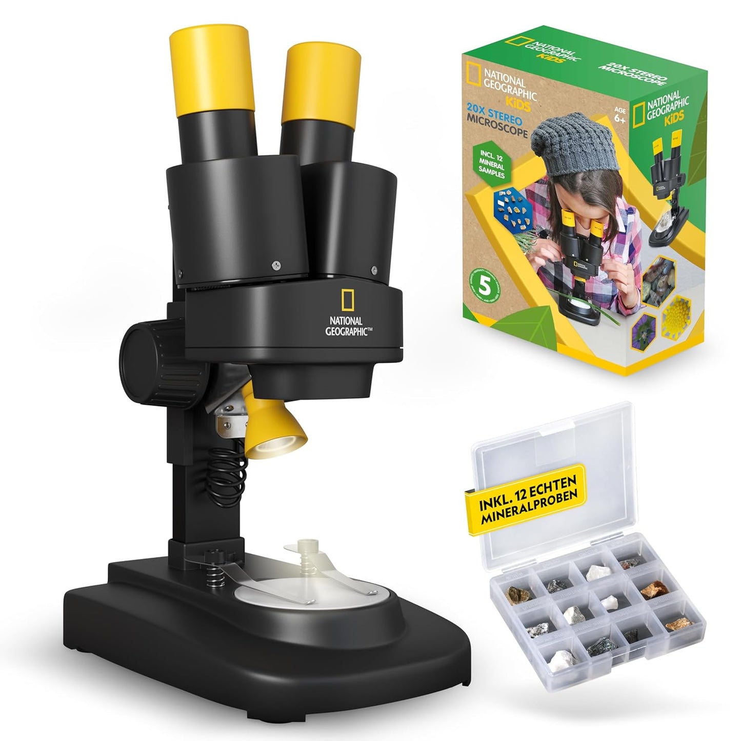 Stereo 3D Mikroskop mit 20x Vergrösserung