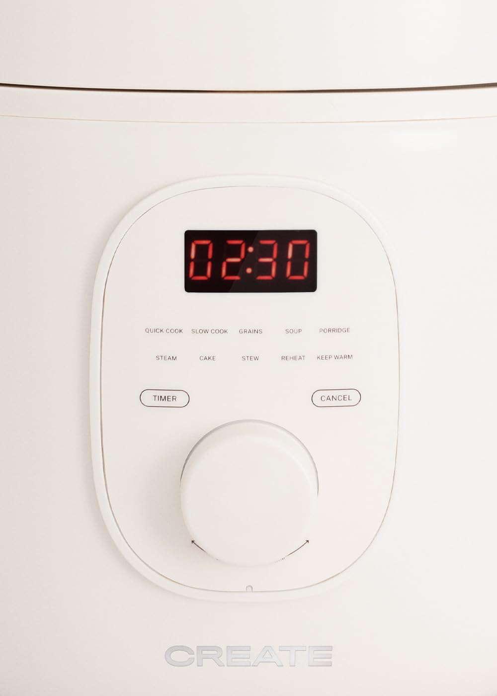 Elektrischer Reiskocher, Cremeweiss 2L